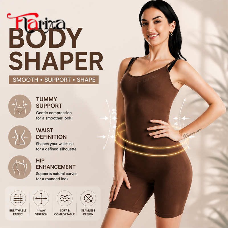 Flarixa Women Seamless Body Sh - Shapewear Bodysuit Firm review and price