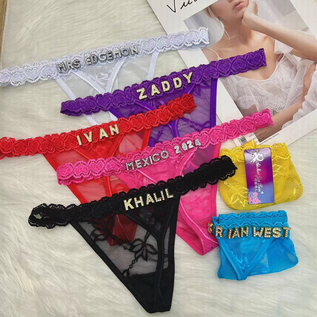 Custom Thongs with Name for Bo - Thong Bikini Women review and price