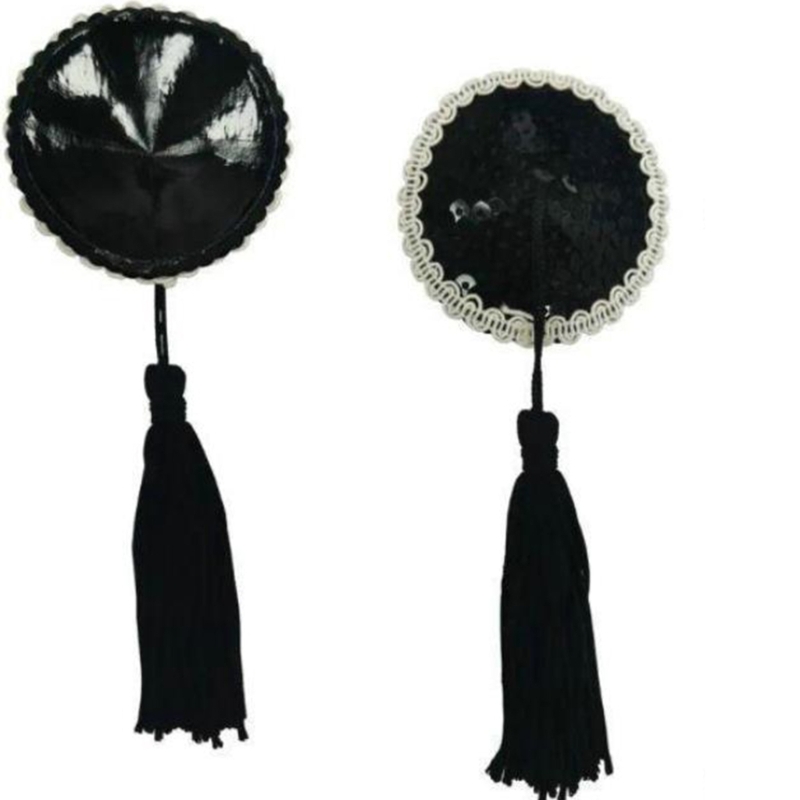 Women Sequins Tassels Pasties  - Nipple Cover Pasties review and price